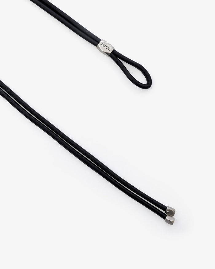 Isabel Marant Ceinture Silvia Femme Noir Et Argenté