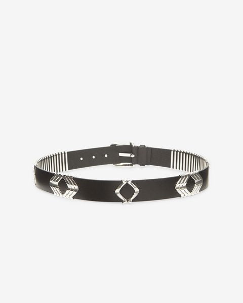 Isabel Marant CEINTURE TEHORA Femme Noir Et Argenté