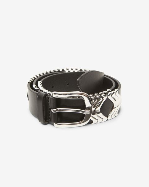 Isabel Marant CEINTURE TEHORA Femme Noir Et Argenté