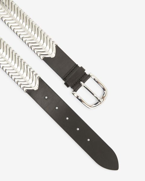 Isabel Marant CEINTURE TEHORA Femme Noir Et Argenté