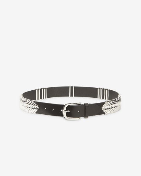 isabel marant CEINTURE TEHORA Femme noir et argenté