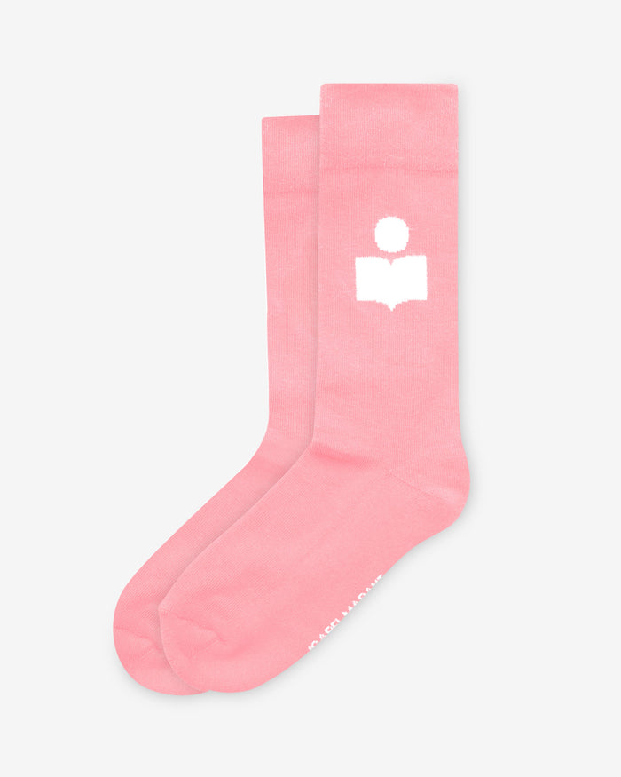 isabel marant CHAUSSETTES SILOKI Femme Antik Pink/Ecru