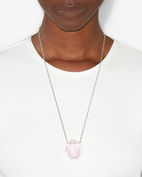 Isabel Marant Collier Bubble Femme Clair Rose-argenté