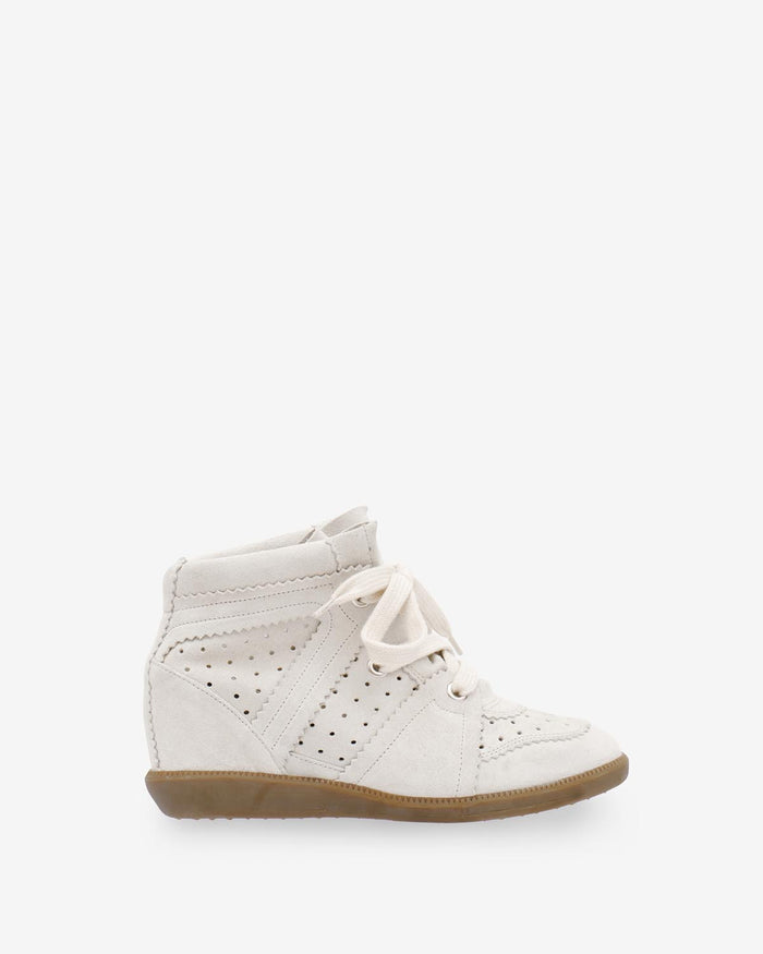 isabel marant Baskets Bobby Femme beige