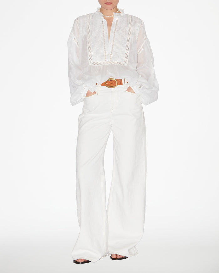 Isabel Marant BLOUSE DISIA Femme Blanc