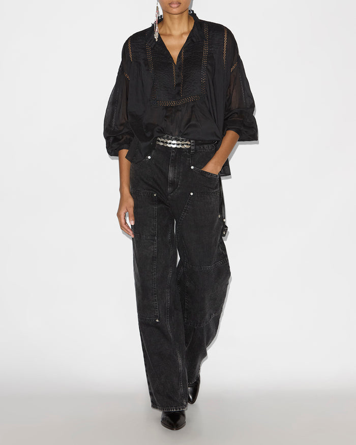Isabel Marant BLOUSE DISIA Femme Noir
