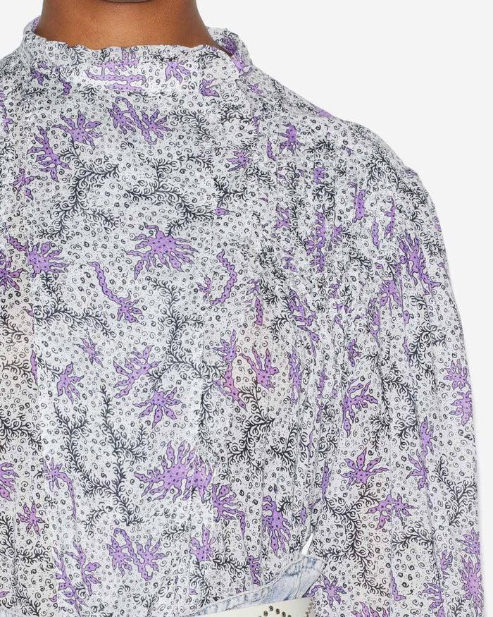 Isabel Marant Blouse Dubna Femme écru-lilas