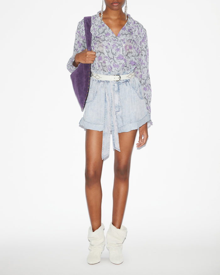 isabel marant Blouse Dubna Femme écru-lilas