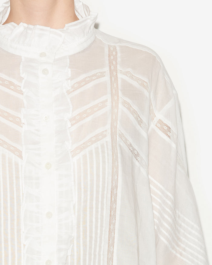 Isabel Marant Blouse Gaia Femme Blanc