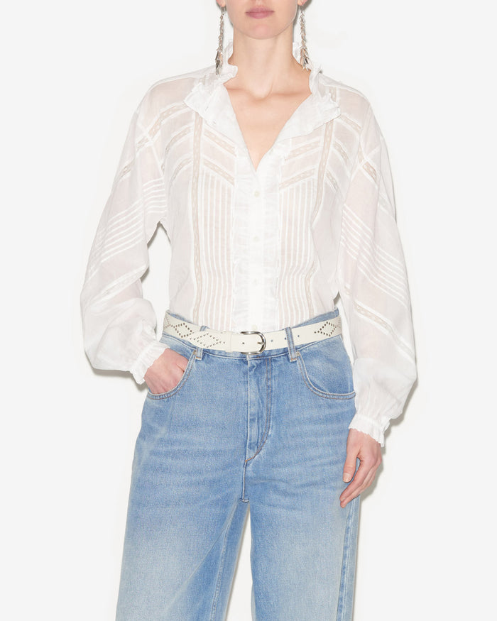Isabel Marant Blouse Gaia Femme Blanc