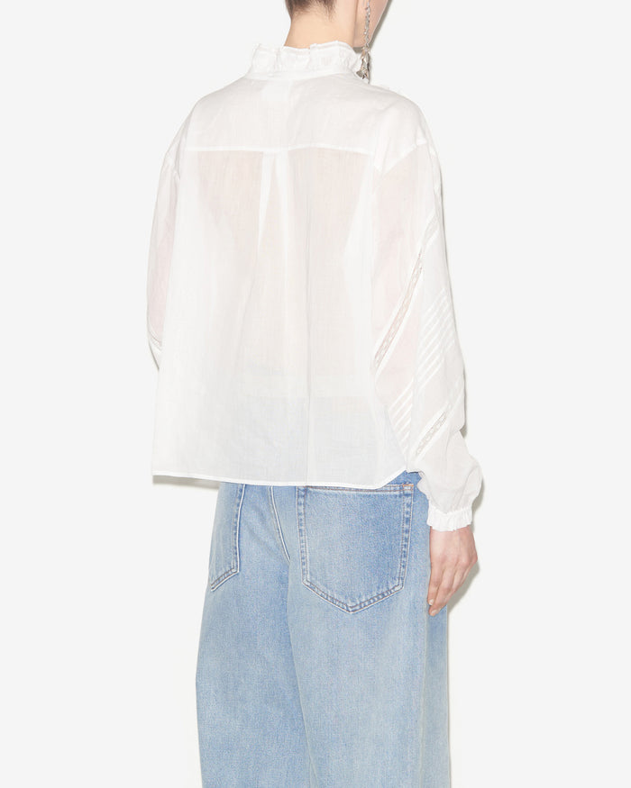 Isabel Marant Blouse Gaia Femme Blanc