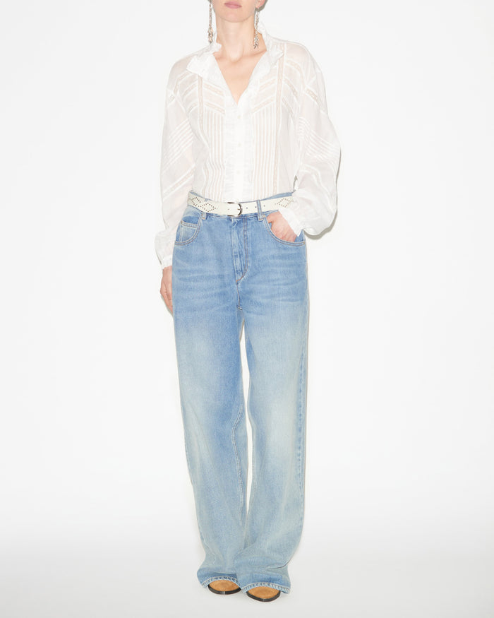 Isabel Marant Blouse Gaia Femme Blanc