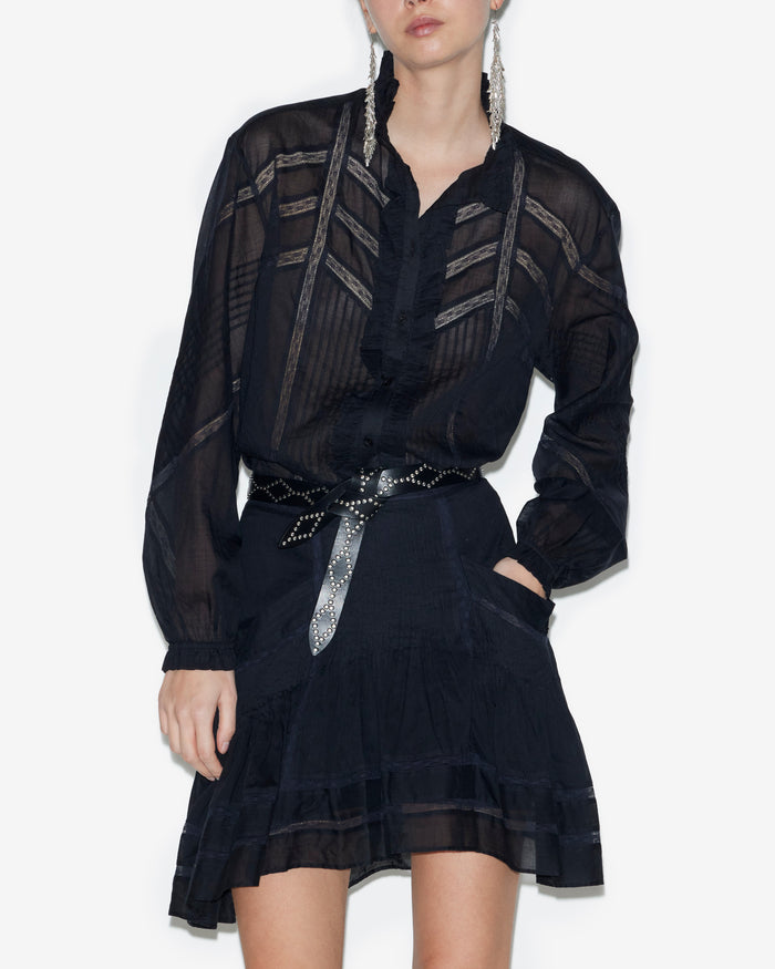 Isabel Marant Blouse Gaia Femme Noir