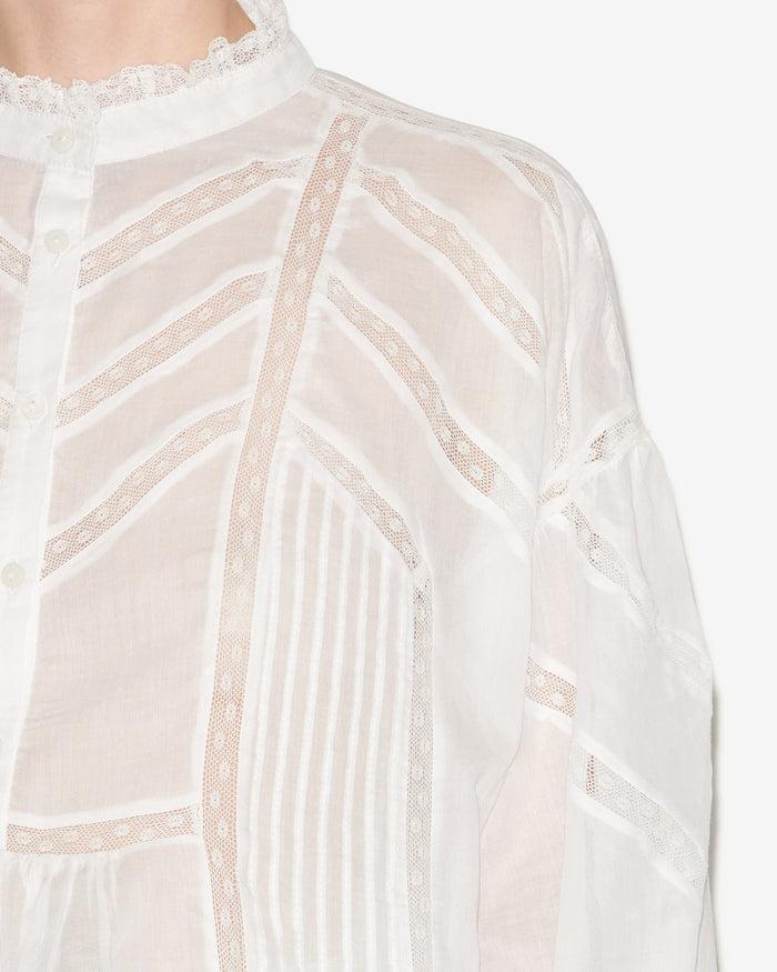 Isabel Marant Blouse Gelma Femme Blanc