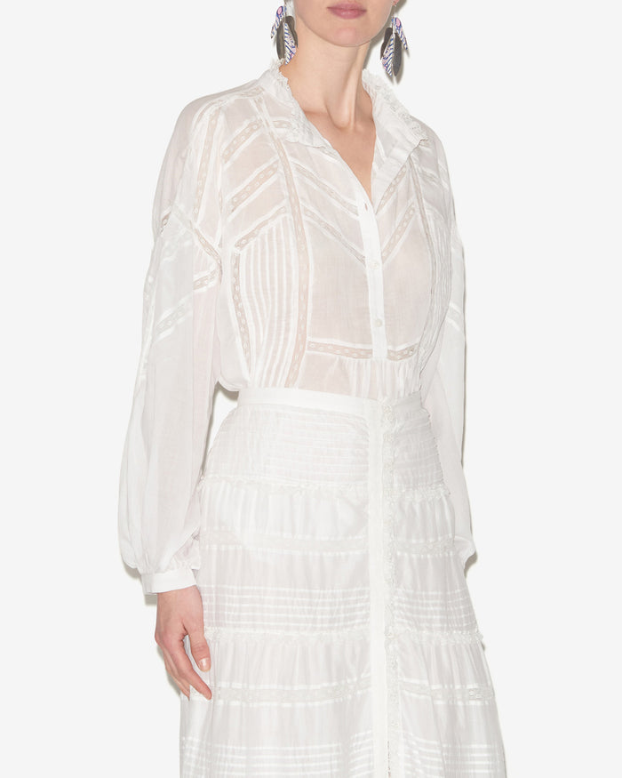 Isabel Marant Blouse Gelma Femme Blanc