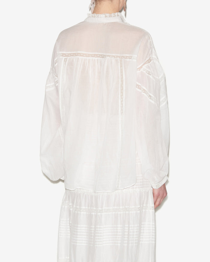 Isabel Marant Blouse Gelma Femme Blanc