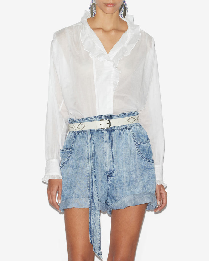 Isabel Marant Blouse Pamiala Femme Blanc