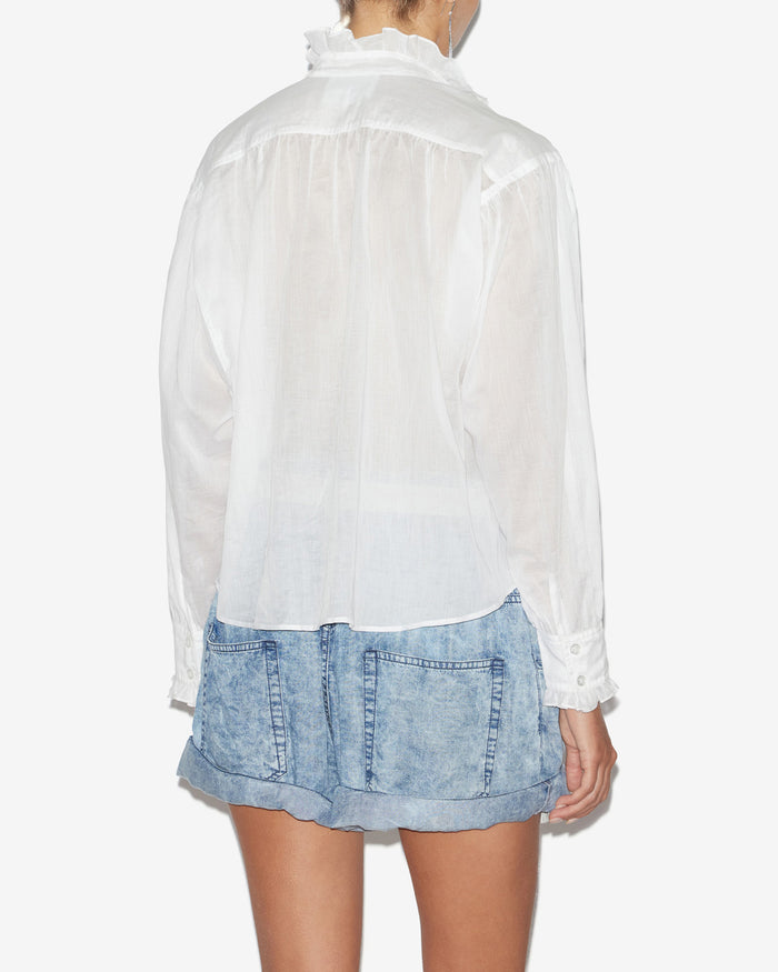 Isabel Marant Blouse Pamiala Femme Blanc
