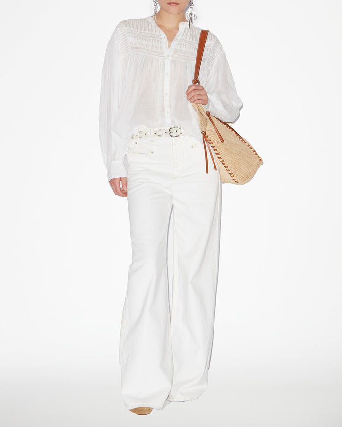 isabel marant BLOUSE PLALIA Femme blanc