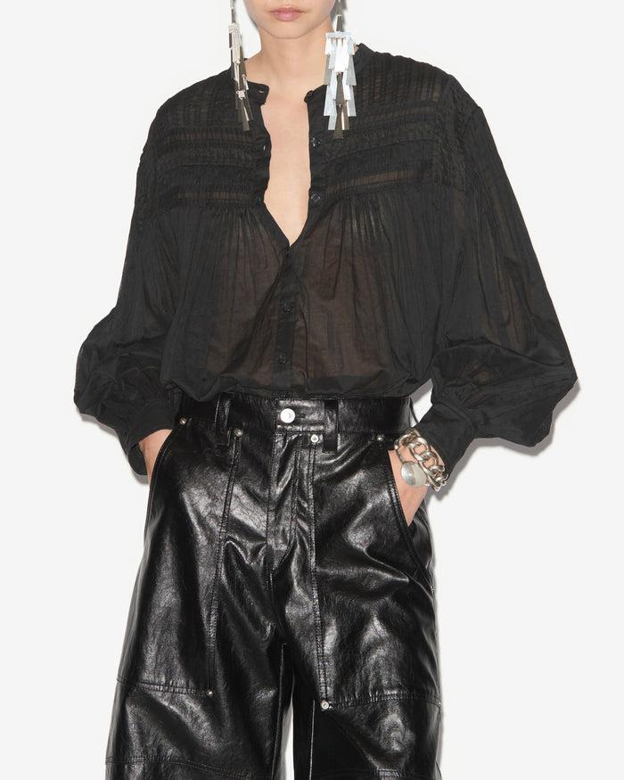 Isabel Marant Blouse Plalia Femme Noir