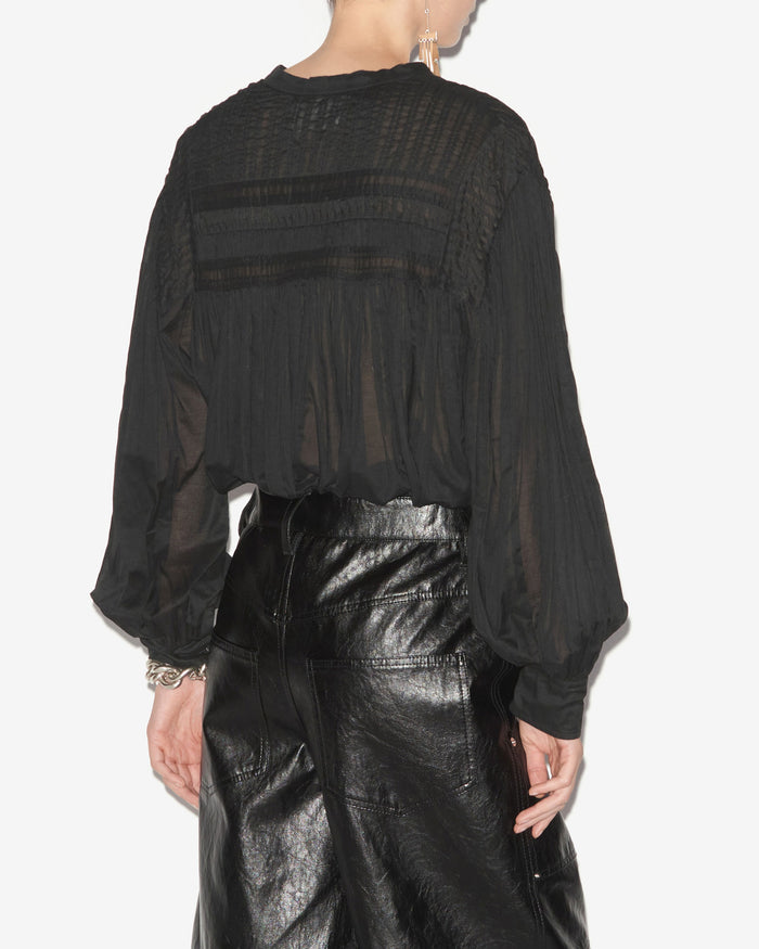 Isabel Marant Blouse Plalia Femme Noir