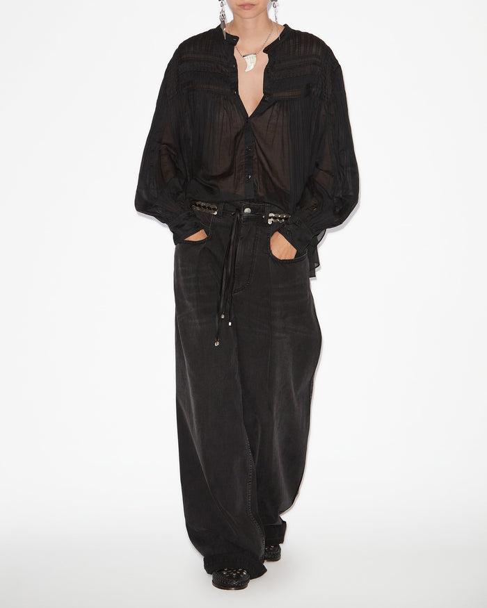isabel marant BLOUSE PLALIA Femme noir