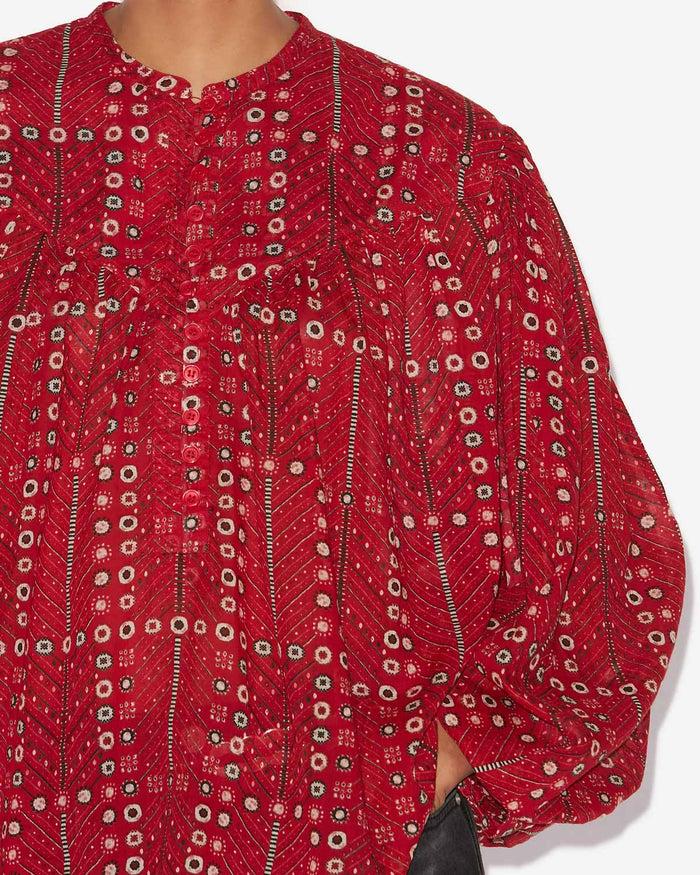 Isabel Marant BLOUSE SALIKA Femme Rouge
