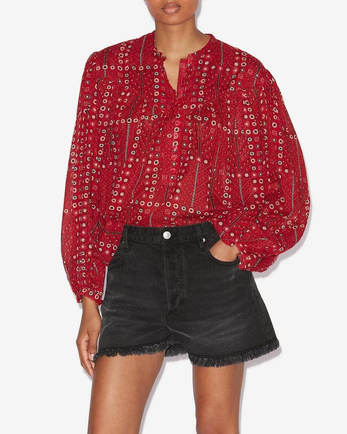 Isabel Marant BLOUSE SALIKA Femme Rouge