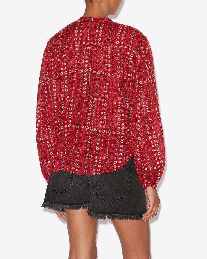 Isabel Marant BLOUSE SALIKA Femme Rouge