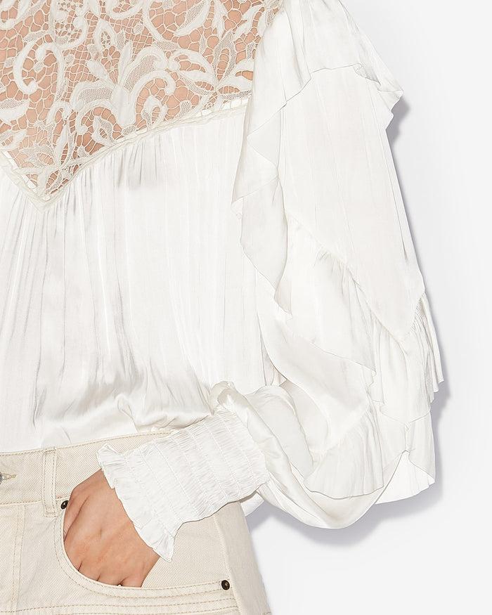 Isabel Marant BLOUSE SEILA Femme écru