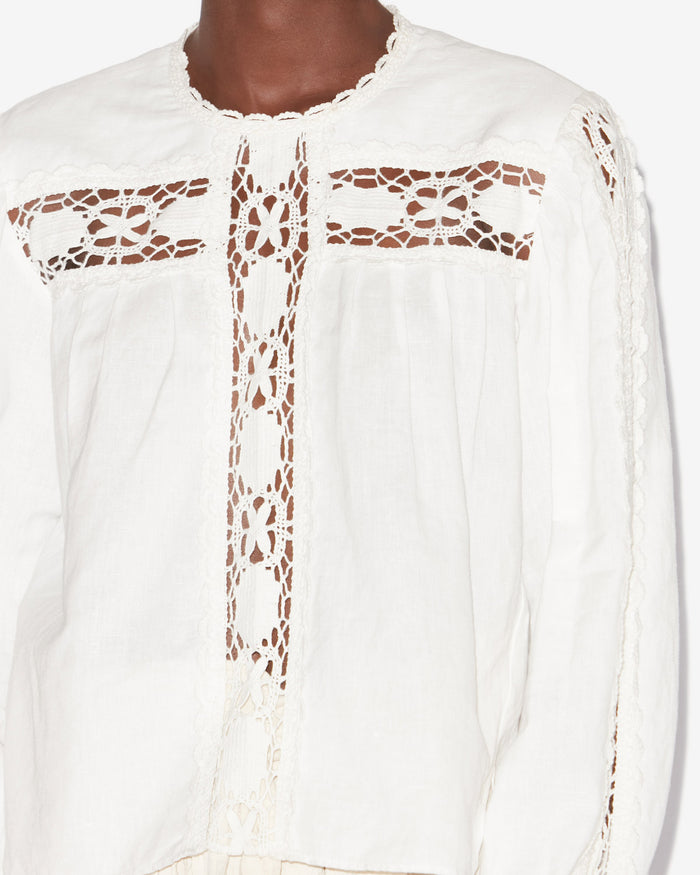 Isabel Marant BLOUSE VALMIRA Femme Blanc