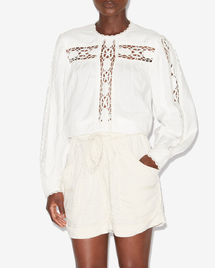 Isabel Marant BLOUSE VALMIRA Femme Blanc