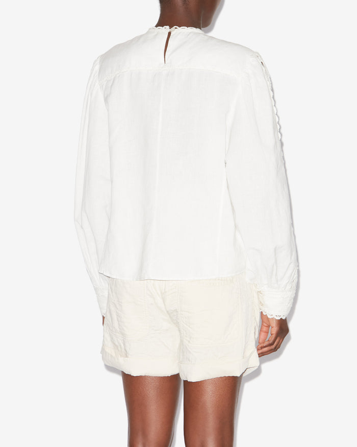 Isabel Marant BLOUSE VALMIRA Femme Blanc