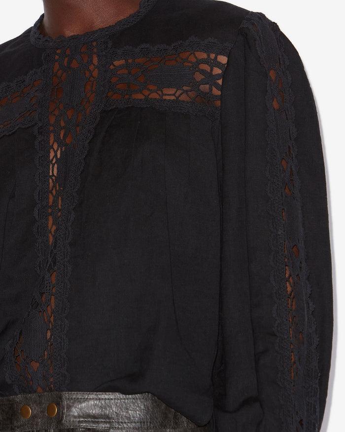 Isabel Marant BLOUSE VALMIRA Femme Noir