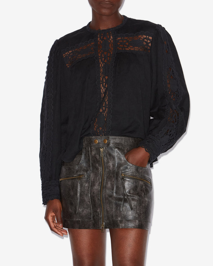 Isabel Marant BLOUSE VALMIRA Femme Noir