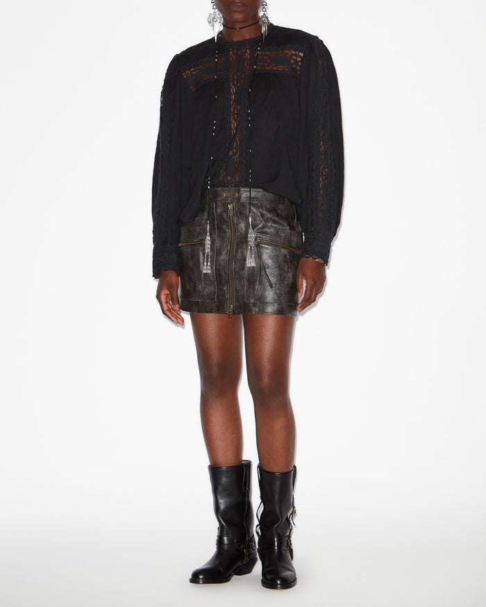 isabel marant BLOUSE VALMIRA Femme noir