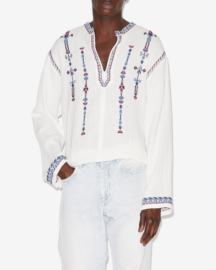 Isabel Marant BLOUSE ZAKARIA Homme écru