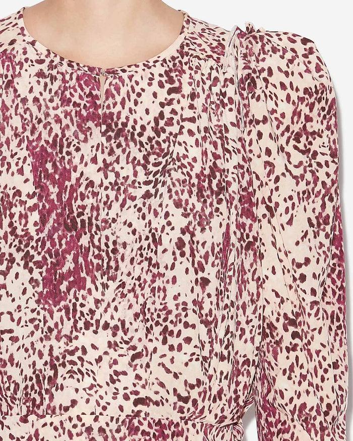 Isabel Marant BLOUSE ZARGA Femme Violet-écru