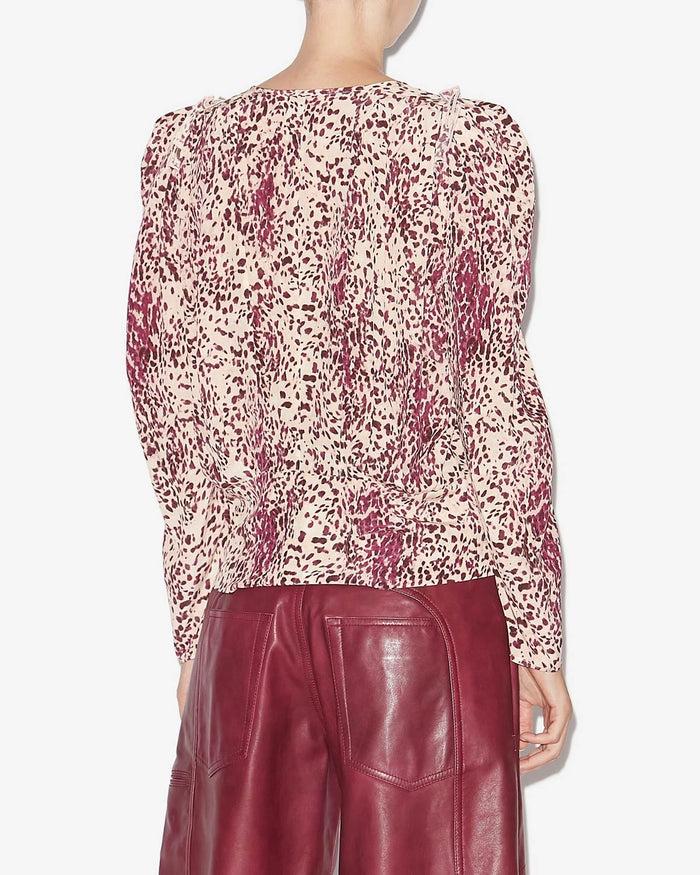 Isabel Marant BLOUSE ZARGA Femme Violet-écru