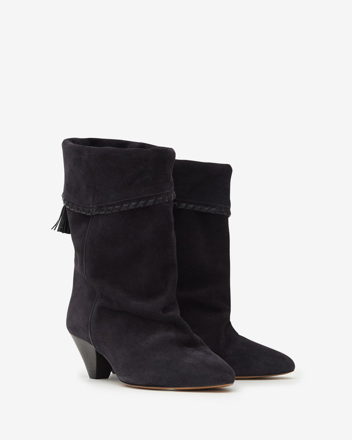 Isabel Marant BOOTS DALBY Femme Noir Délavé