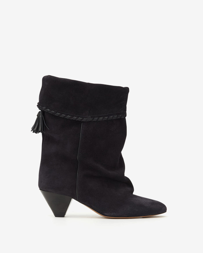 isabel marant BOOTS DALBY Femme noir délavé