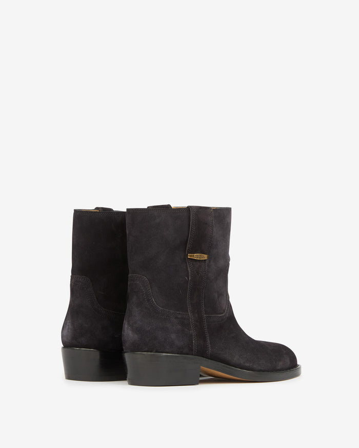 Isabel Marant BOOTS LYLIE Femme Noir Délavé