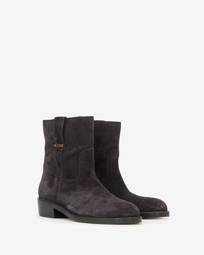 Isabel Marant BOOTS LYLIE Femme Noir Délavé