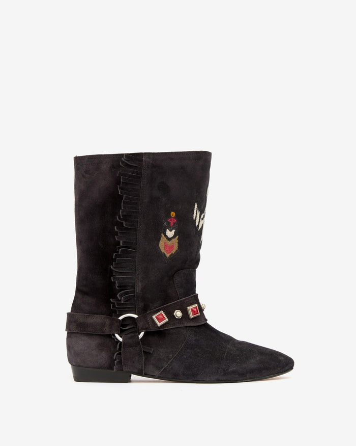 isabel marant BOOTS SIANI Femme noir délavé