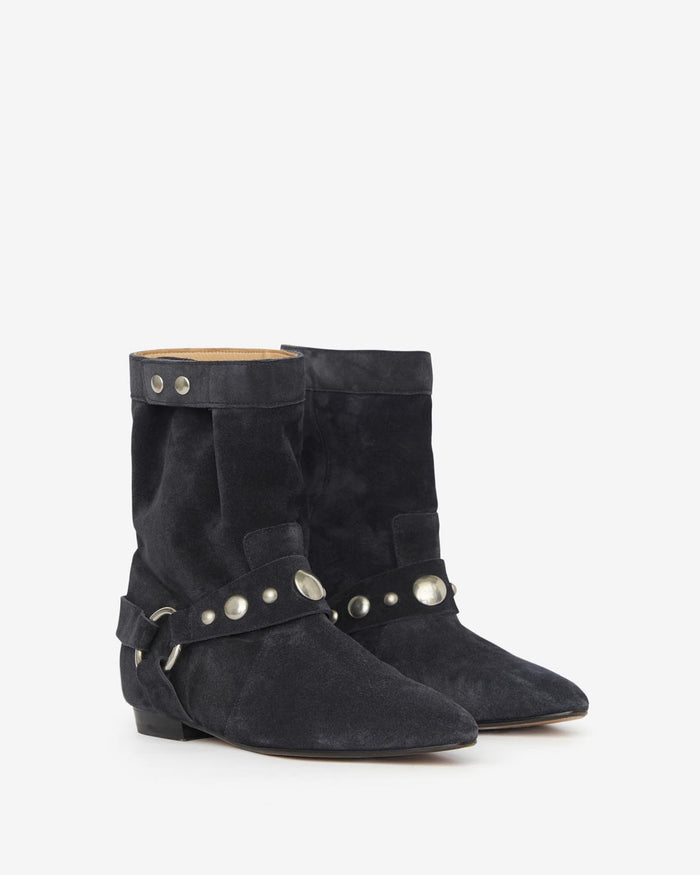 Isabel Marant Boots Stania Femme Noir Délavé