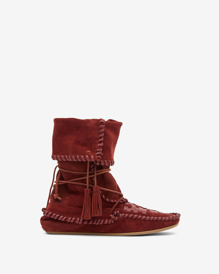 isabel marant BOOTS WINKI Femme bordeaux