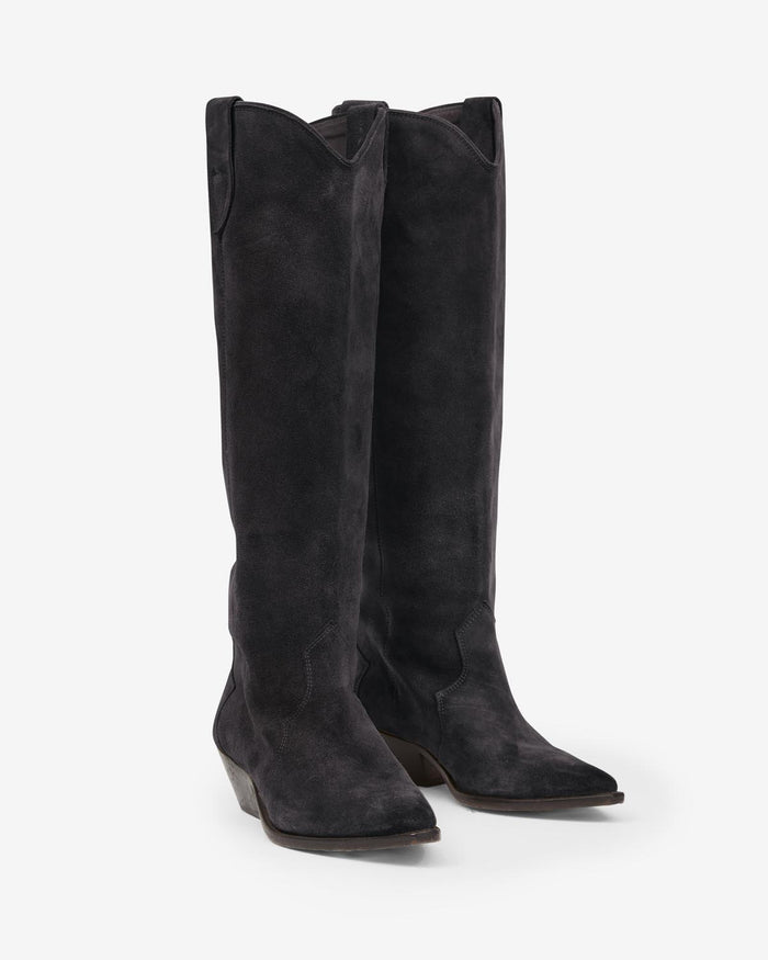 Isabel Marant Bottes Denvee Femme Noir Délavé