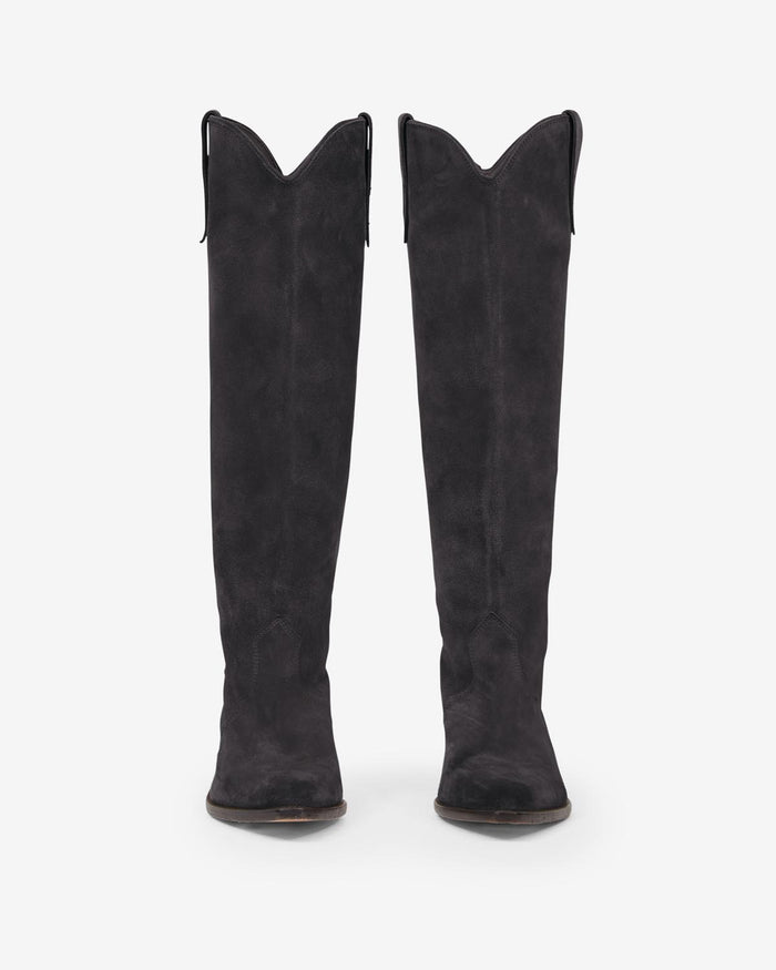 Isabel Marant Bottes Denvee Femme Noir Délavé