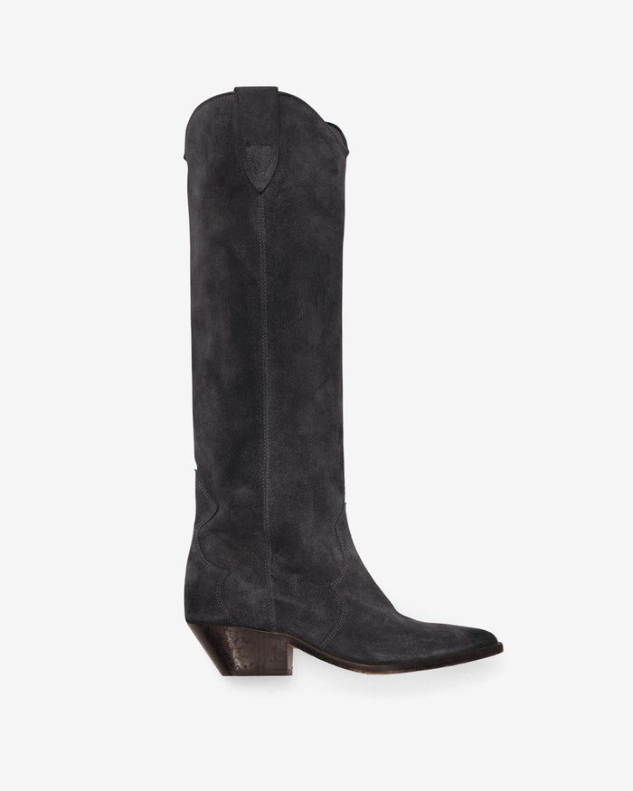 isabel marant Bottes Denvee Femme noir délavé