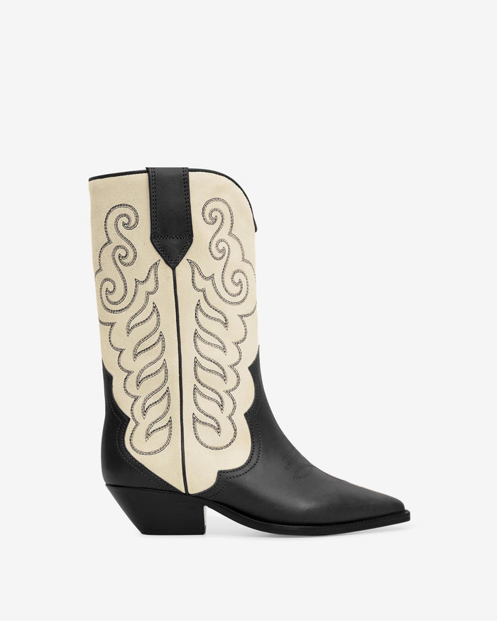 isabel marant Bottes Duerto Femme noir et écru